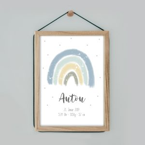 Poster_Kinderzimmer_Regenbogen_Blau2